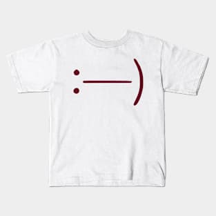 Vintage Smiley Face Emoticon (v12) Kids T-Shirt